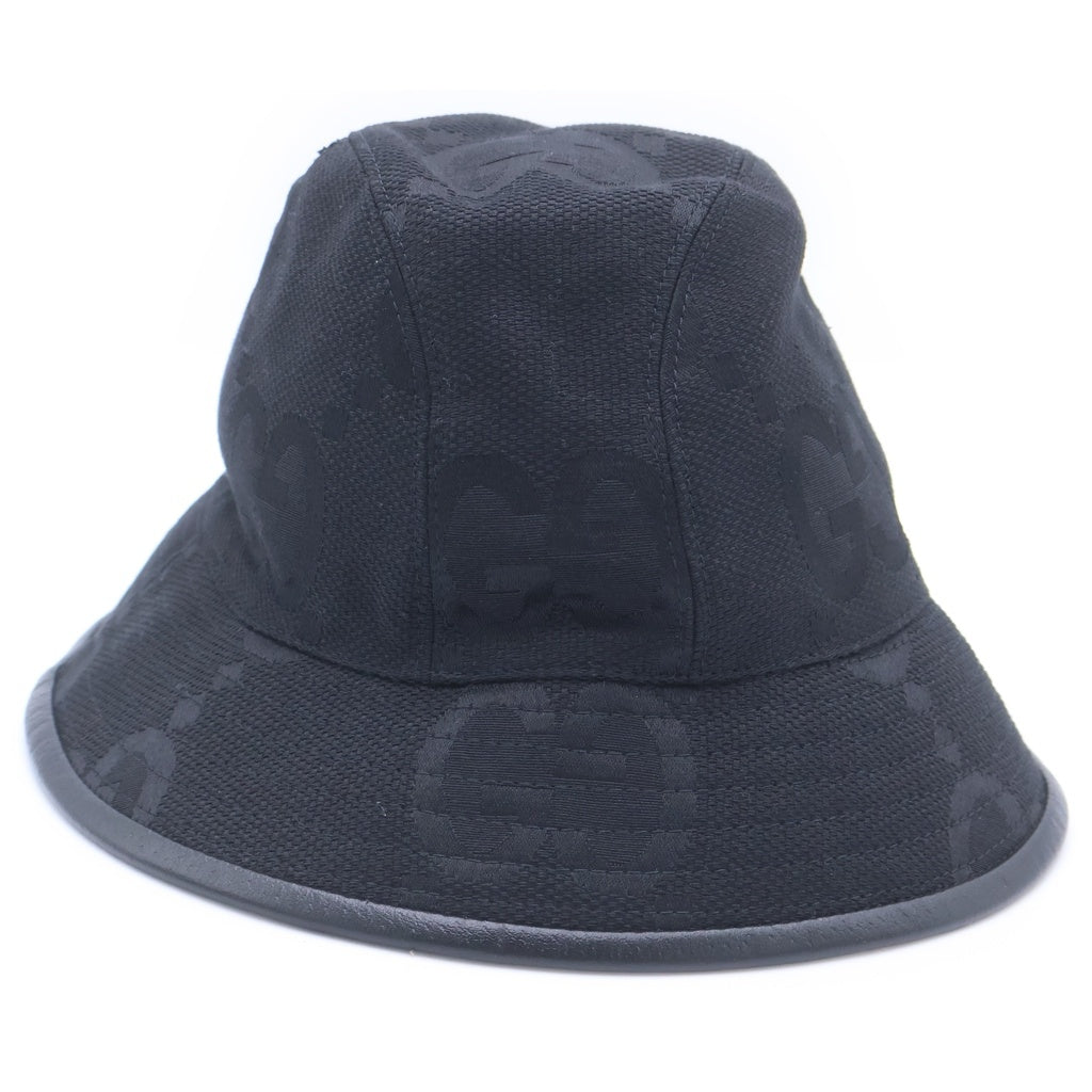 GUCCI(グッチ) JUMBO GG HAT 727563 ジャンボGG バケットハット ブラック