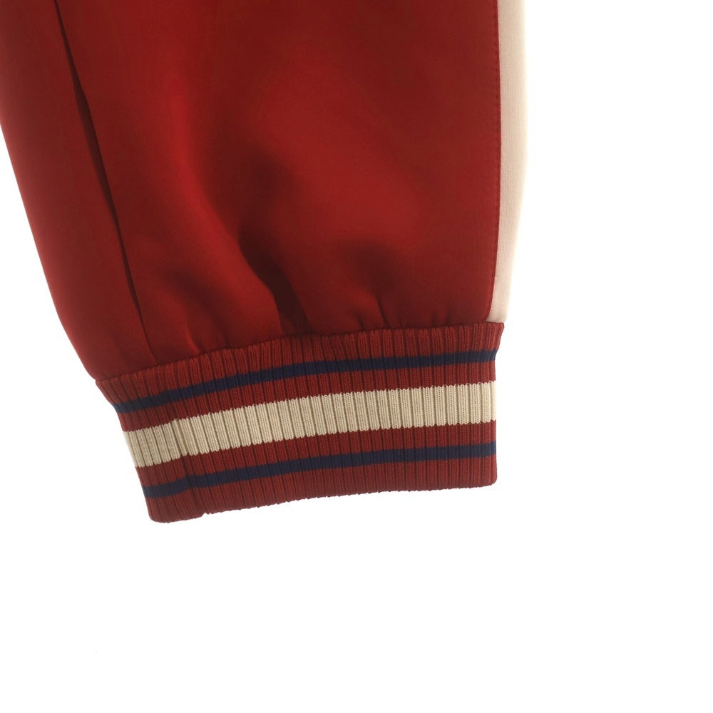 GUCCI(グッチ) Neoprene Track Webbed Pant サイドロゴ トラックパンツ レッド 715190