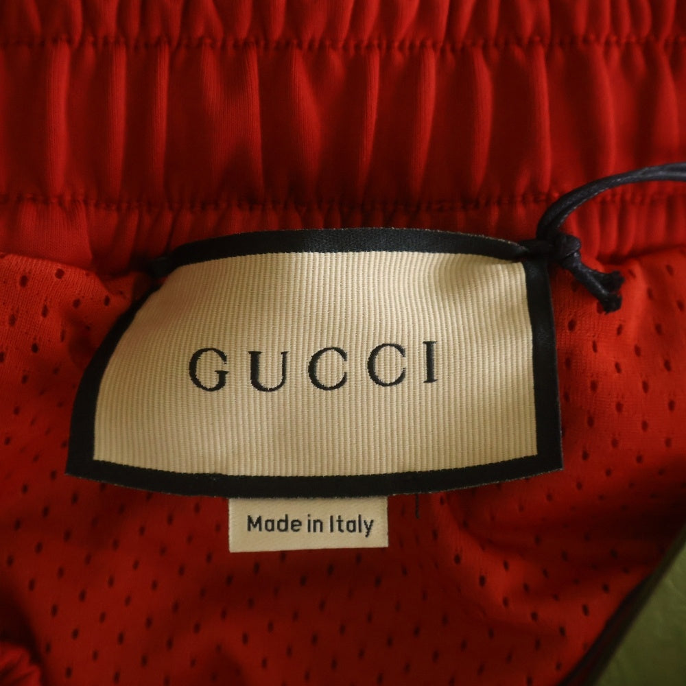 GUCCI(グッチ) Neoprene Track Webbed Pant サイドロゴ トラックパンツ レッド 715190