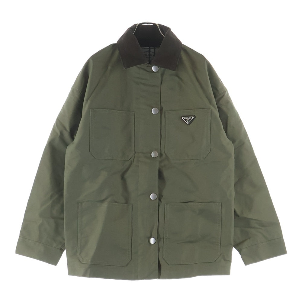 PRADA(プラダ) COVER ALL JACKET カバーオール ジャケット カーキ 292103 レディース
