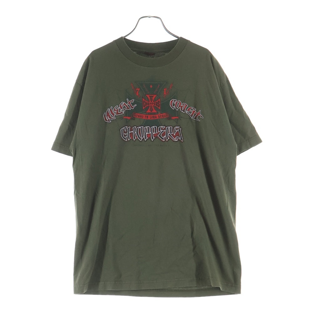 VINTAGE(ヴィンテージ) 00S WEST COAST CHOPPERS ウエストコーストチョッパーズ 半袖Tシャツ カットソー カーキ