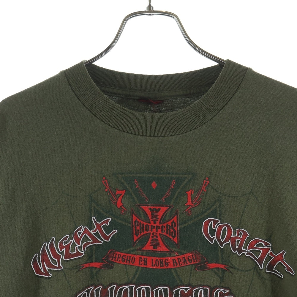 VINTAGE(ヴィンテージ) 00S WEST COAST CHOPPERS ウエストコーストチョッパーズ 半袖Tシャツ カットソー カーキ