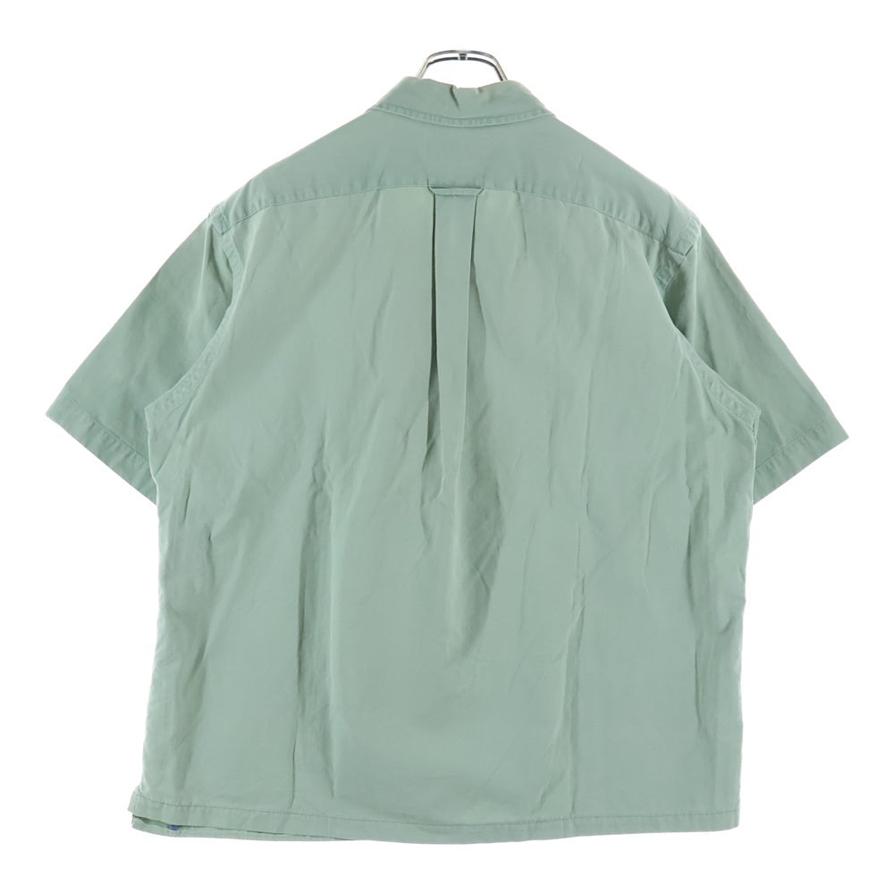 POLO RALPH LAUREN(ポロラルフローレン) COTTON SILK OPEN COLLAR S/S SHIRT コットン シルク オープンカラー 半袖シャツ グリーン