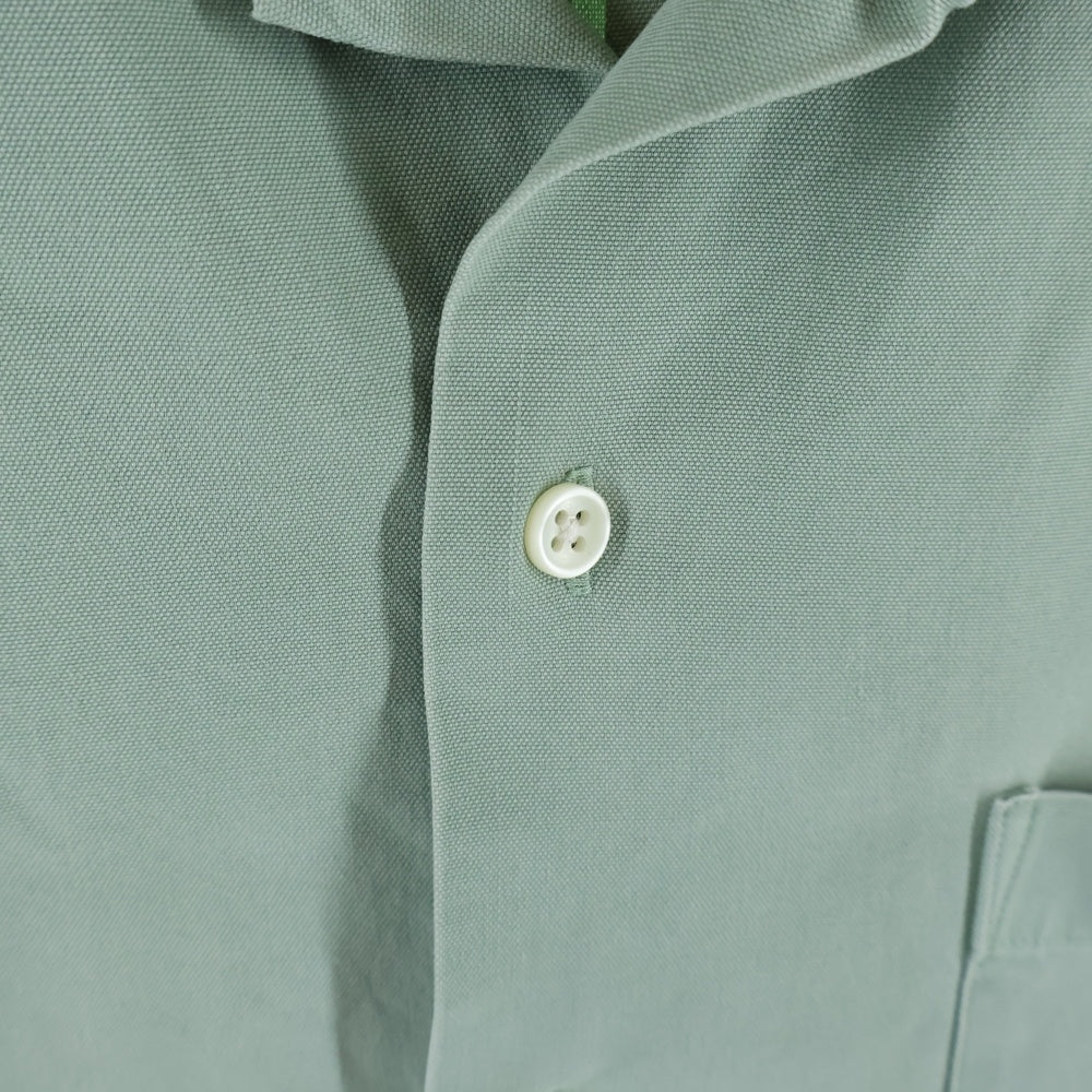 POLO RALPH LAUREN(ポロラルフローレン) COTTON SILK OPEN COLLAR S/S SHIRT コットン シルク オープンカラー 半袖シャツ グリーン