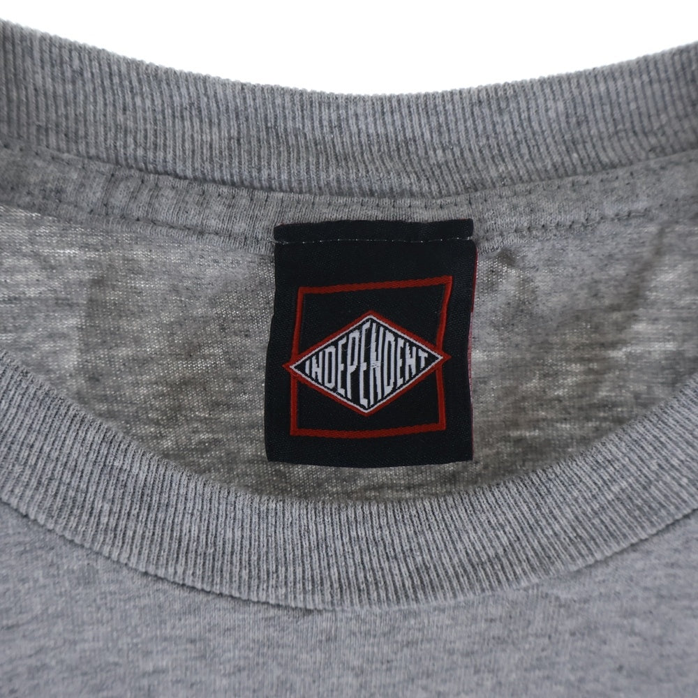 VINTAGE(ヴィンテージ) 90-00S INDEPENDENT BTG BAUHAUS インディペンデント バウハウス スケート 両面プリント 半袖Tシャツ カットソー グレー