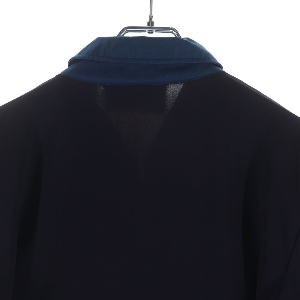 PRADA(プラダ) 00S NYLON GABARDINE JACKET ナイロン ギャバジン ジップ 半袖 ジャケット ネイビー
