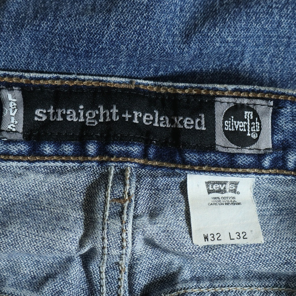 Levi's(リーバイス) 90S SILVER TAB STRAIGHT RELAXED シルバータブ ジップフライ デニムパンツ インディゴ