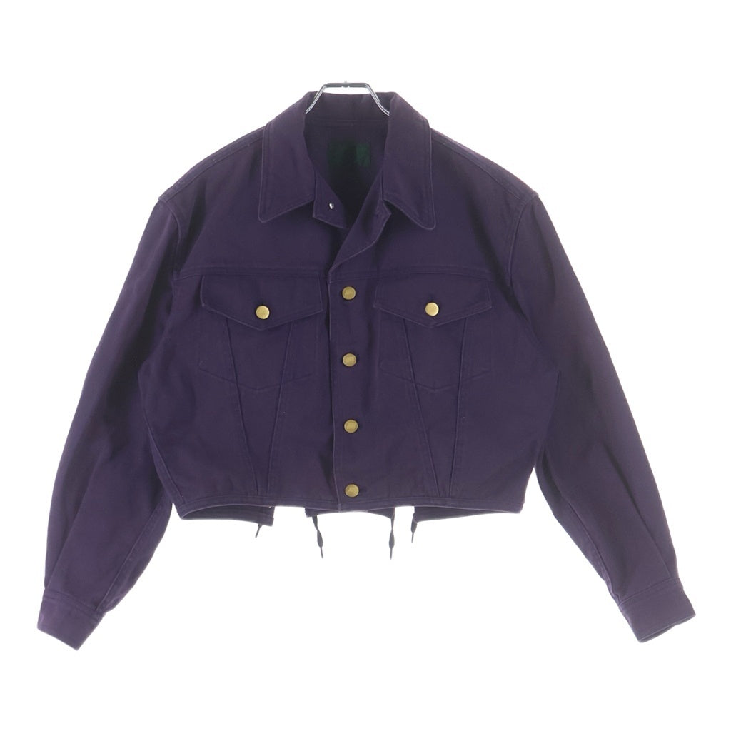 Jean Paul GAULTIER(ジャンポールゴルチエ) 99AW Archive JUNIOR GAULTIER Short Work Lace Jacket ショート丈 バックレース ワークジャケット パープル レディース