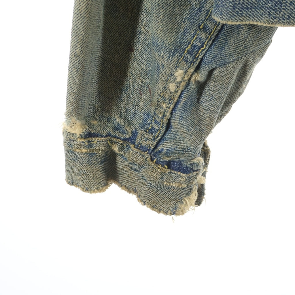Levi's(リーバイス) 50S 507XX 2nd BIG E ハギ付き ボタン裏刻印無し レインボーステッチ デニムジャケット インディゴ