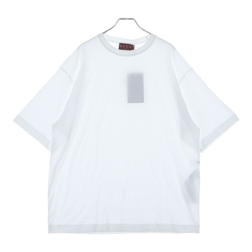 GUCCI(グッチ) エンブロイダリーロゴ刺繍 半袖Tシャツ ホワイト 791547 XJGJT
