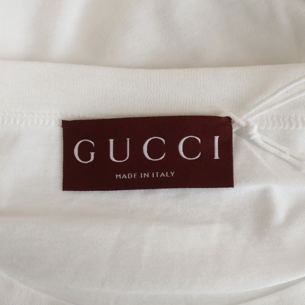 GUCCI(グッチ) エンブロイダリーロゴ刺繍 半袖Tシャツ ホワイト 791547 XJGJT