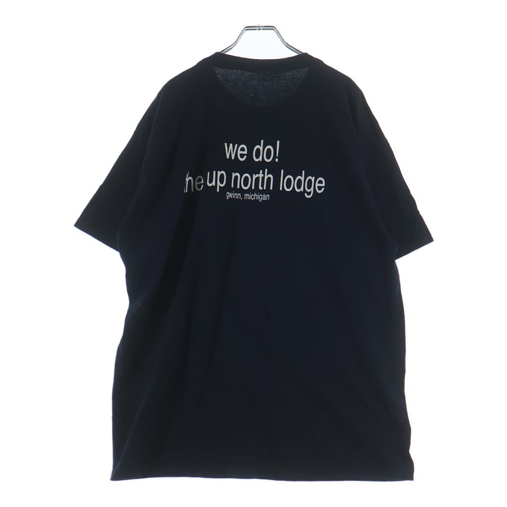 VINTAGE(ヴィンテージ) 00S GOT RIBS WE DO! THE UP NORTH LODGE 両面プリント 半袖Tシャツ カットソー ブラック