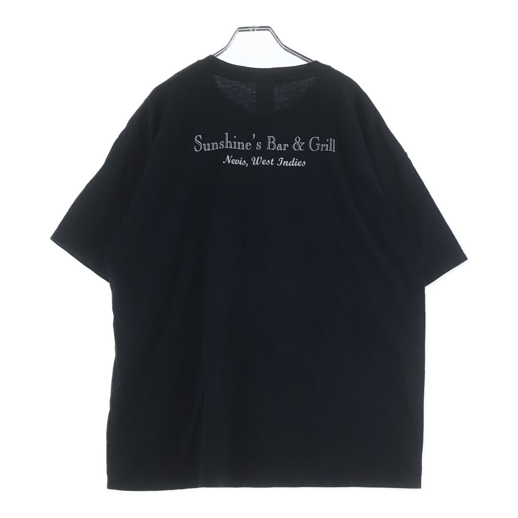 VINTAGE(ヴィンテージ) 00S SUNSHINES BAR & GRILL SKULL LOGO スカルロゴ 両面プリント 半袖Tシャツ カットソー ブラック