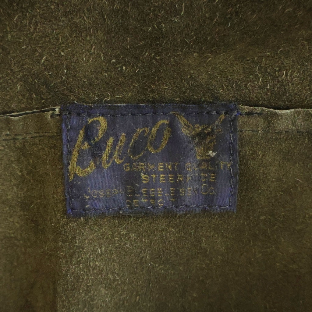 BUCO(ブコ) 50-60S 5th VINTAGE J-100 SINGLE RIDERS LEATHER JACKET シングル ライダース レザージャケット ステアハイド ブラック