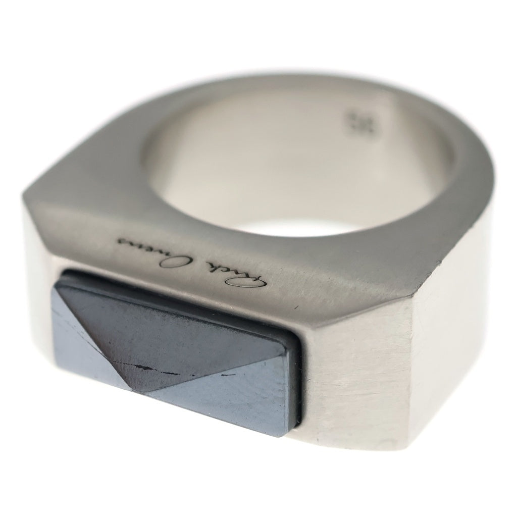 Rick Owens(リックオウエンス) Quartz Pyramid Ring クォーツ ピラミッド リング シルバー