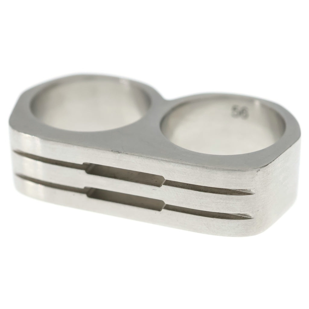 Rick Owens(リックオウエンス) 24SS LIDO DOUBLE GRILL RING PALLADIO ダブル グリル リング シルバー