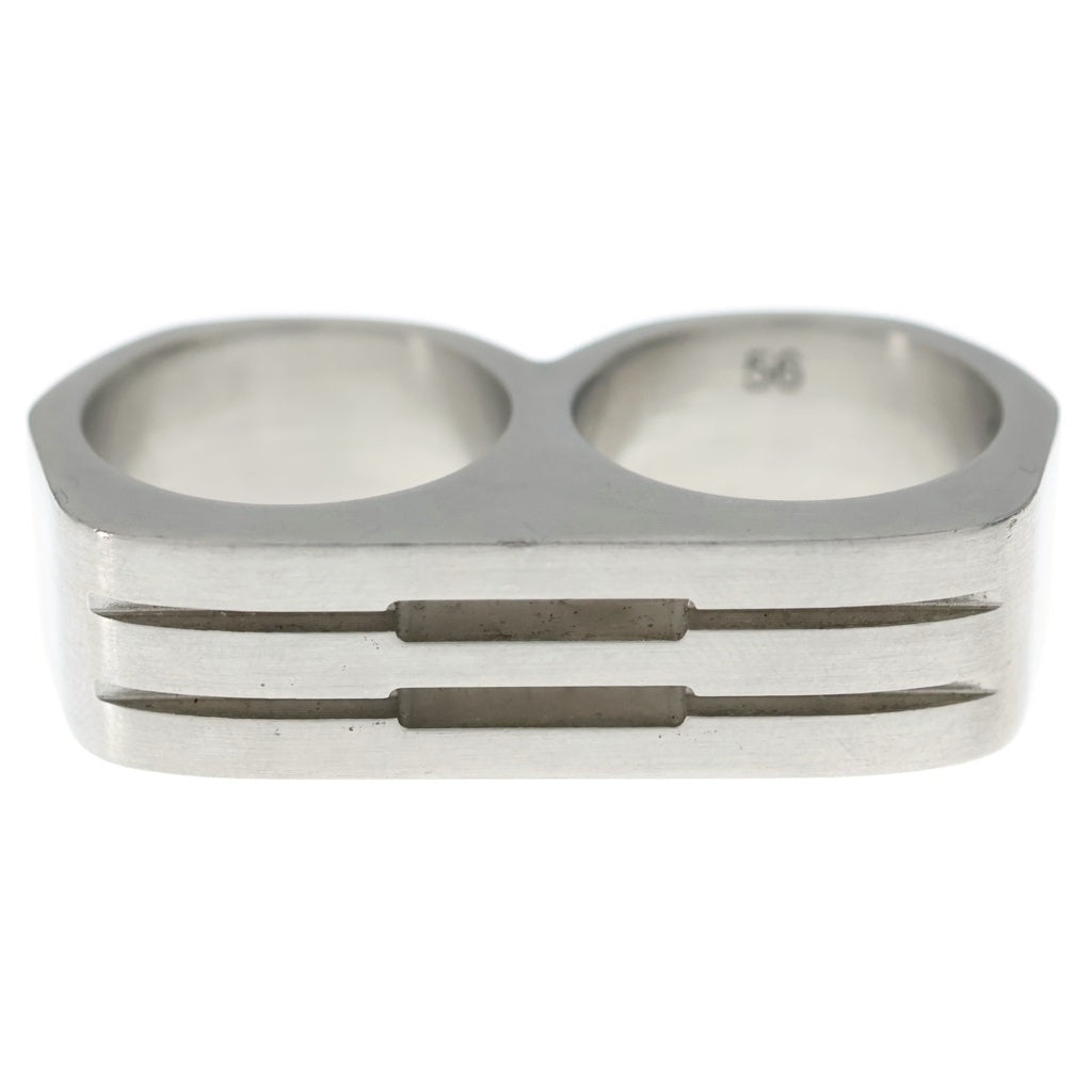 Rick Owens(リックオウエンス) 24SS LIDO DOUBLE GRILL RING PALLADIO ダブル グリル リング シルバー
