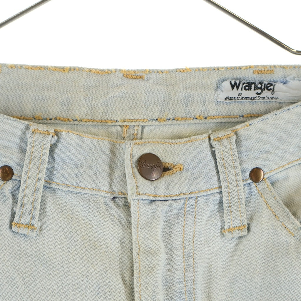 Wrangler(ラングラー) 70-80S 13MWZ SCOVILL ZIP ブリーチ加工 デニムパンツ ホワイト