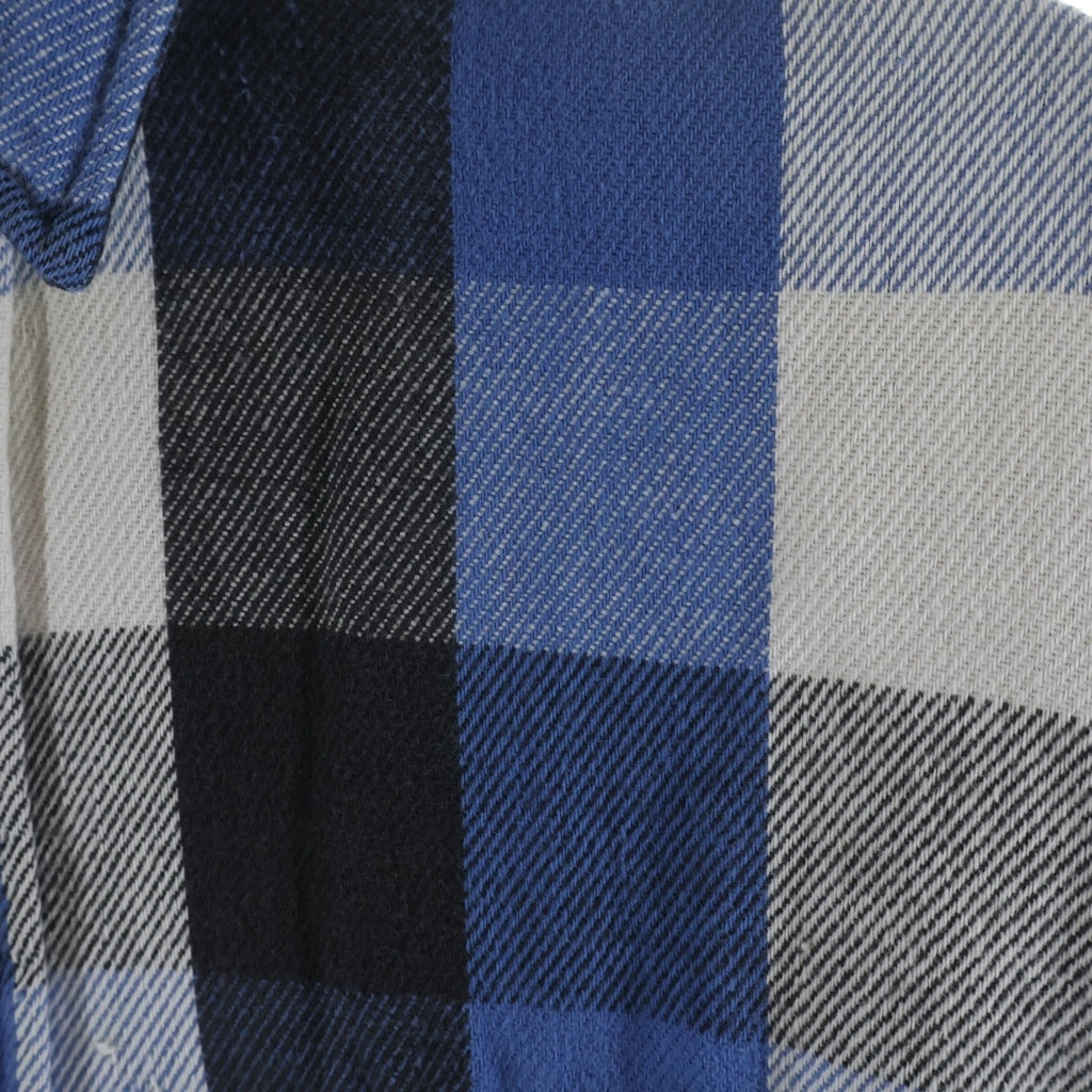 FIVE BROTHERS(ファイブブラザー) 90S FLANNEL CHECK L/S SHIRT フランネルチェック長袖シャツ ブラック/ブルー/ホワイト