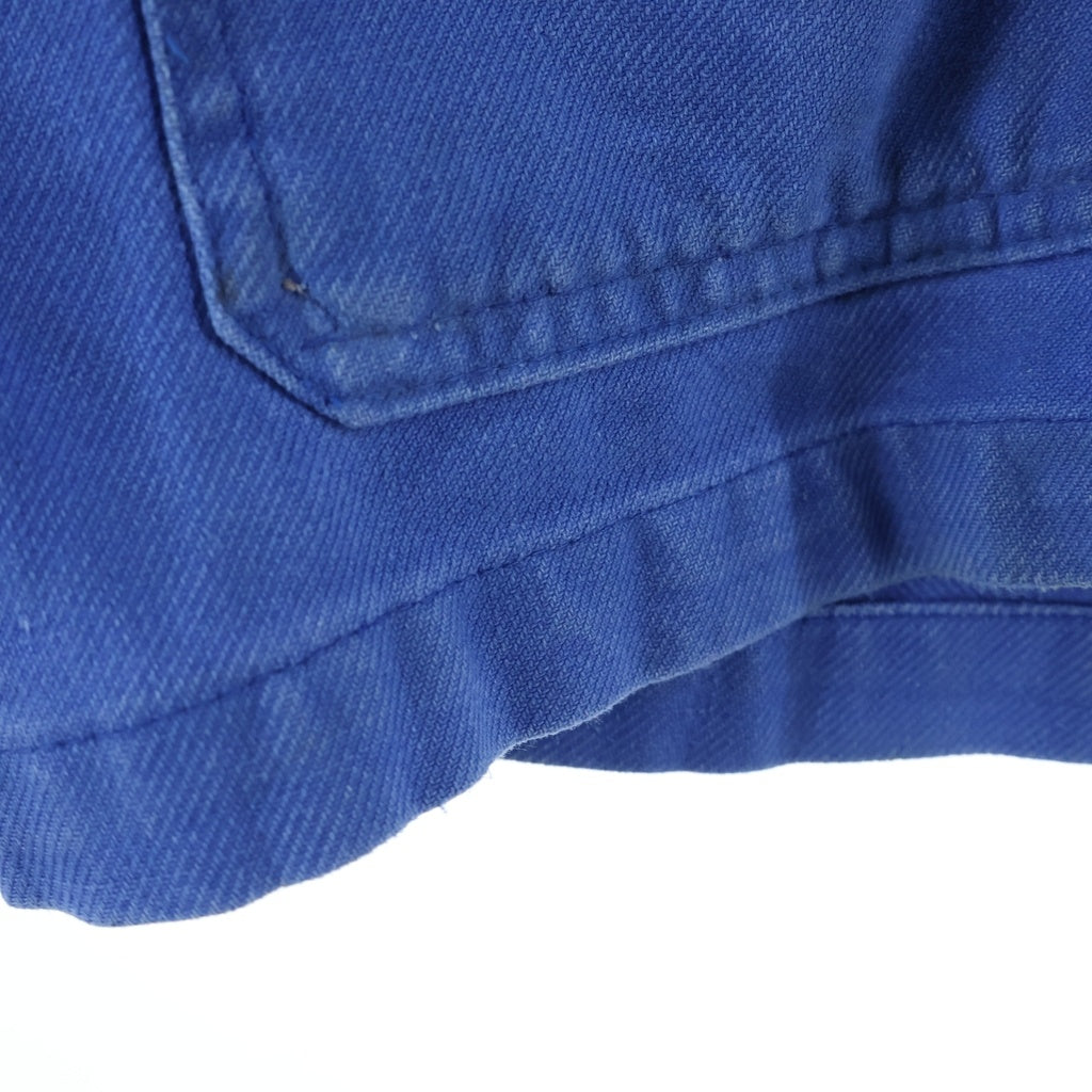 VINTAGE(ヴィンテージ) 60-70S BLUE MOLESKIN FRENCH WORK JACKET ブルーモールスキン フレンチワークジャケット ブルー