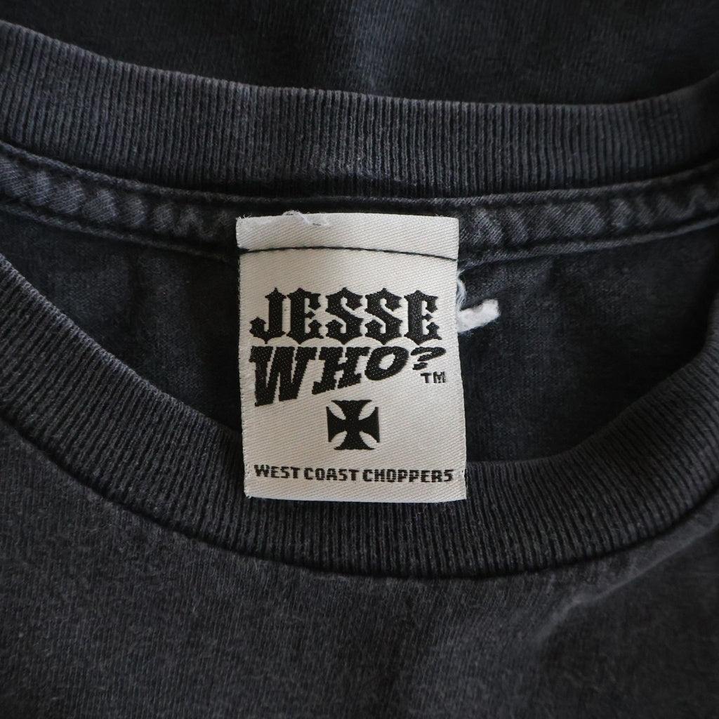 VINTAGE(ヴィンテージ) WEST COAST CHOPPES NEON LOGO TEE 両面ロゴプリント 半袖カットソーTシャツ ブラック