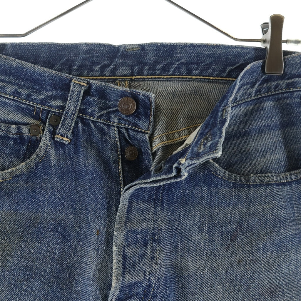 Levi's(リーバイス) 50S 501XX 53MODEL ギャラ入り 過渡期 BIG E ボタン裏無刻印 リベット裏11 隠しリベット オフセット Vステッチ 足長R 両面タブ デニムパンツ インディゴ