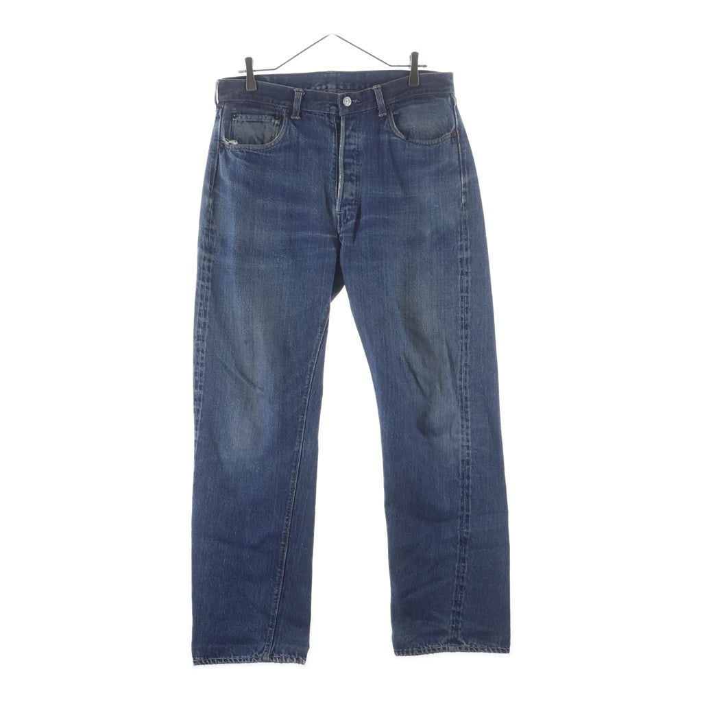 Levi's(リーバイス) 60-70S 501 BIG E 後期 並行ステッチ レインボーステッチ ボタン裏刻印6 足長R デニム パンツ インディゴ