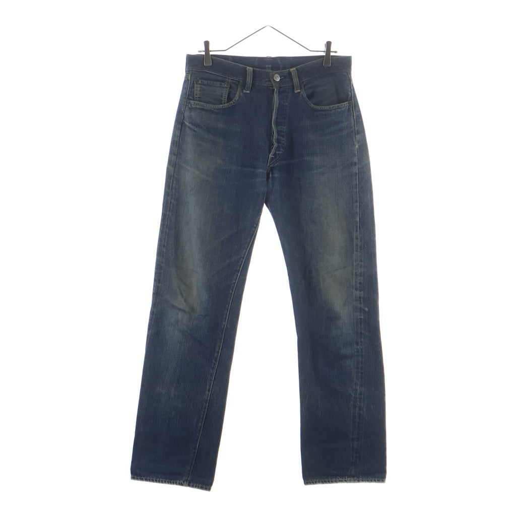 Levi's(リーバイス) 60-70S 501 BIG E 後期 並行ステッチ レインボーステッチ ボタン裏刻印6 足長R デニム パンツ インディゴ