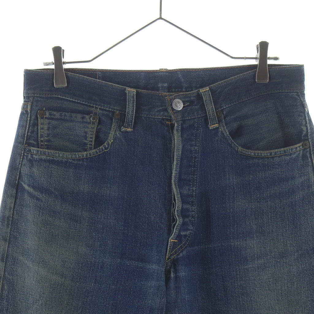 Levi's(リーバイス) 60-70S 501 BIG E 後期 並行ステッチ レインボーステッチ ボタン裏刻印6 足長R デニム パンツ インディゴ