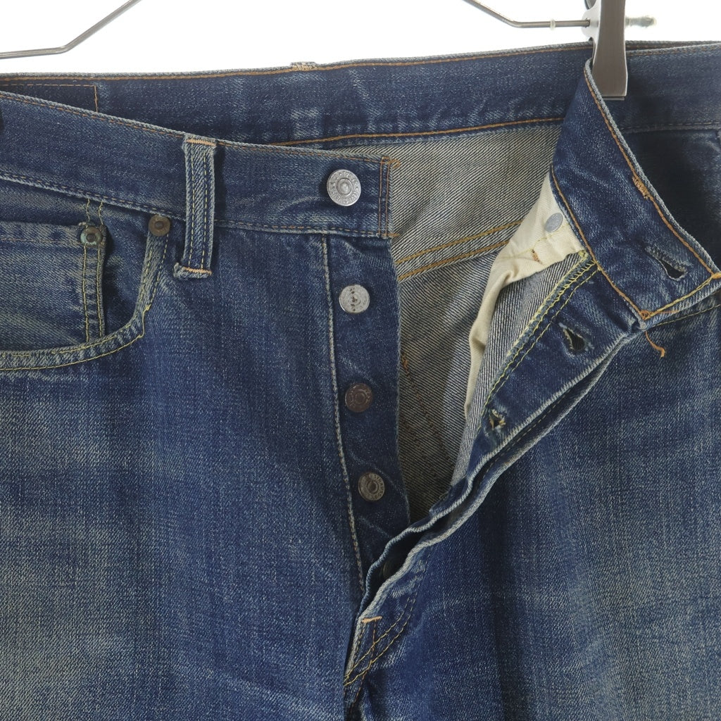 Levi's(リーバイス) 60-70S 501 BIG E 後期 並行ステッチ レインボーステッチ ボタン裏刻印6 足長R デニム パンツ インディゴ
