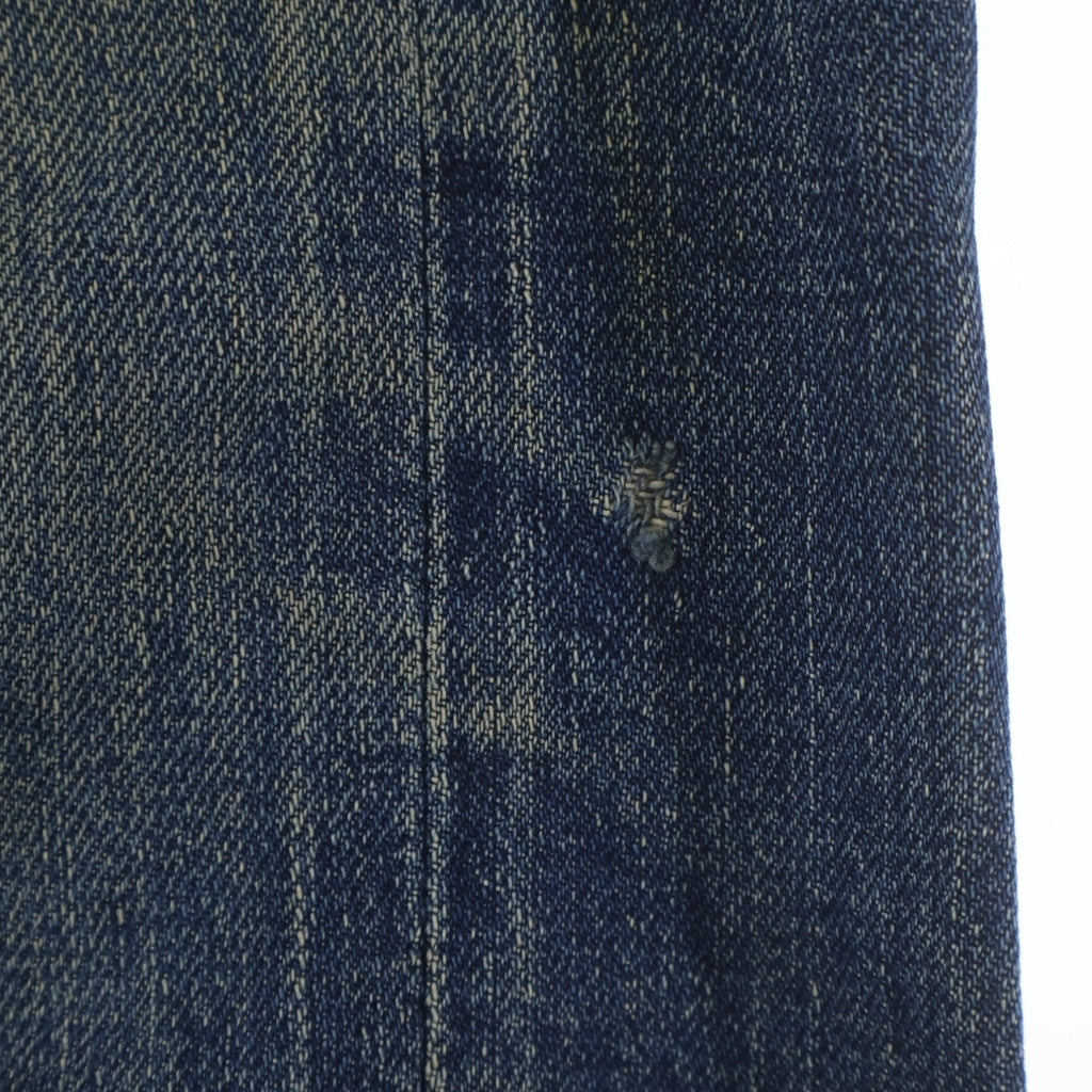 Levi's(リーバイス) 60-70S 501 BIG E 後期 並行ステッチ レインボーステッチ ボタン裏刻印6 足長R デニム パンツ インディゴ
