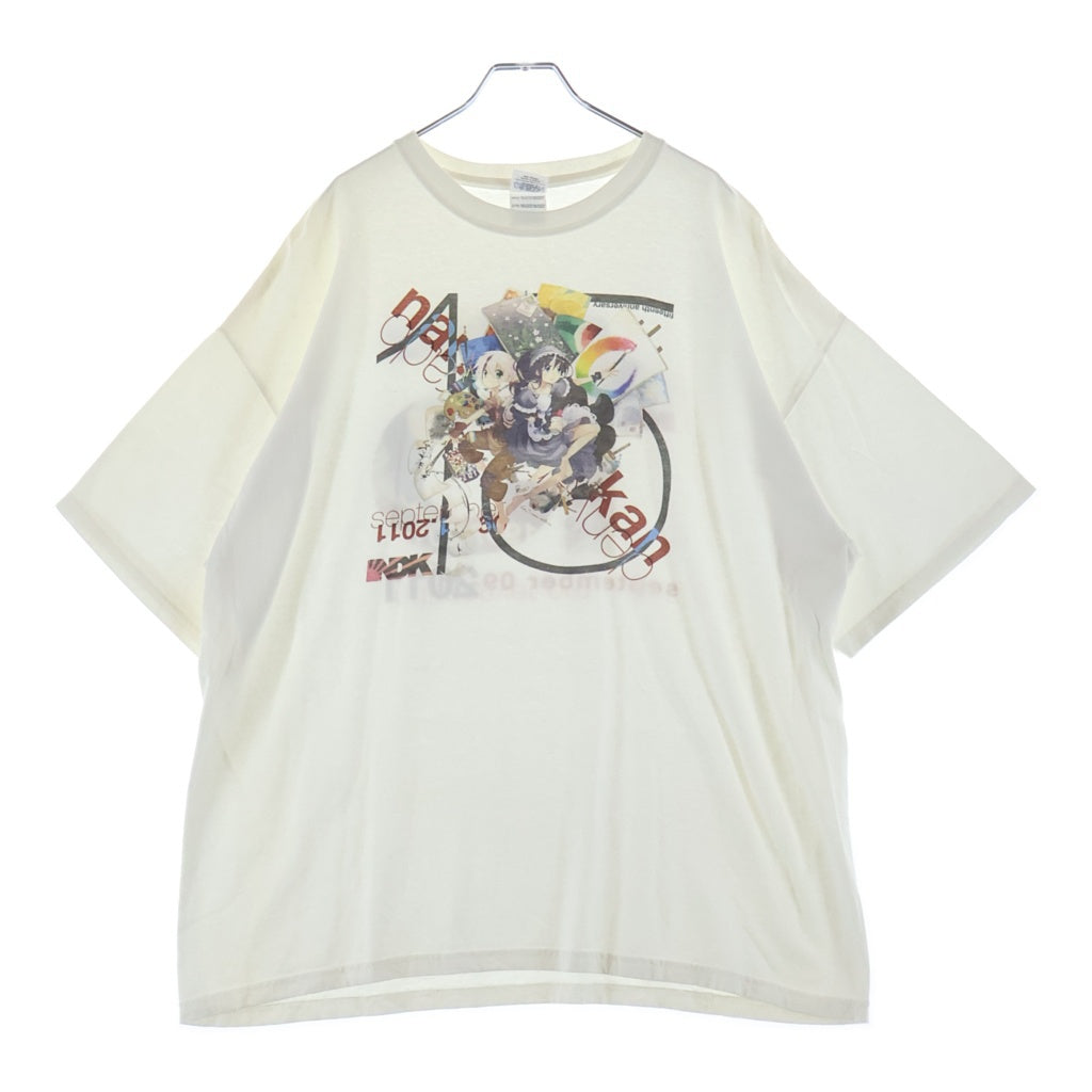 VINTAGE(ヴィンテージ) 00S NDK 15TH ANIME TEE 2011 15周年 アニメ イラスト 両面プリント 半袖Tシャツ カットソー ホワイト