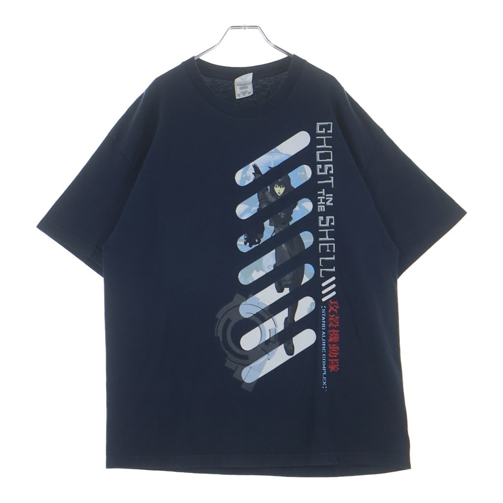 VINTAGE(ヴィンテージ) 00S GHOST IN THE SHELL Kusanagi Motoko TEE 攻殻機動隊 草薙素子 アニメ 両面プリント 半袖Tシャツ カットソー ネイビー