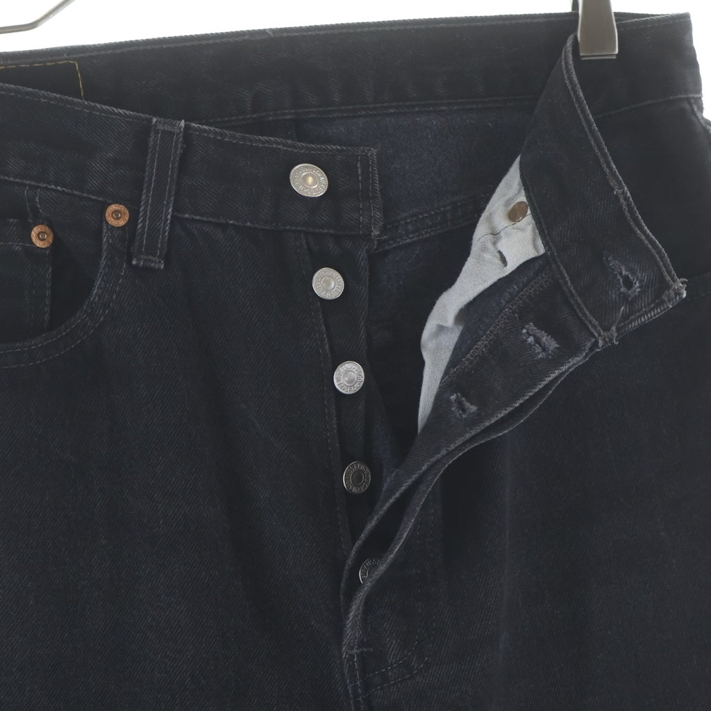 Levi's(リーバイス) 90S FOR WOMEN 後染め ボタン裏刻印544 レジスターR デニム パンツ ブラック