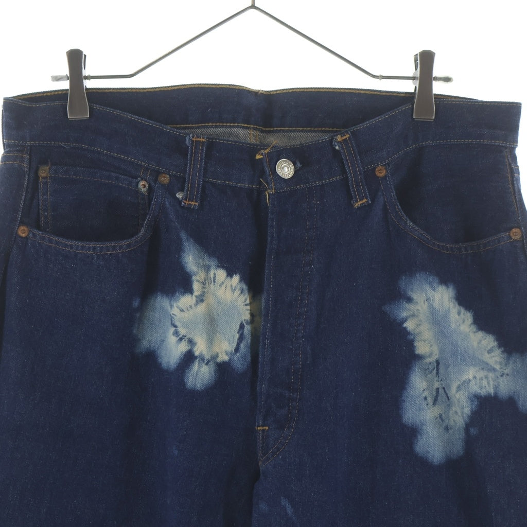 Levi's(リーバイス) 60-70S BIG E 後期 並行ステッチ 足長R ボタン裏刻印6 ブリーチ デニム インディゴ