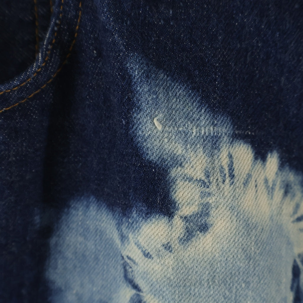 Levi's(リーバイス) 60-70S BIG E 後期 並行ステッチ 足長R ボタン裏刻印6 ブリーチ デニム インディゴ