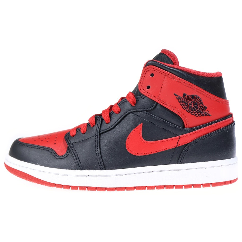 NIKE(ナイキ) Air Jordan 1 Mid Bred Toe ナイキ エアジョーダン1 ミッド ブレッドトゥ レッド/ブラック/ホワイト US8.5/26.5cm DQ8426-060