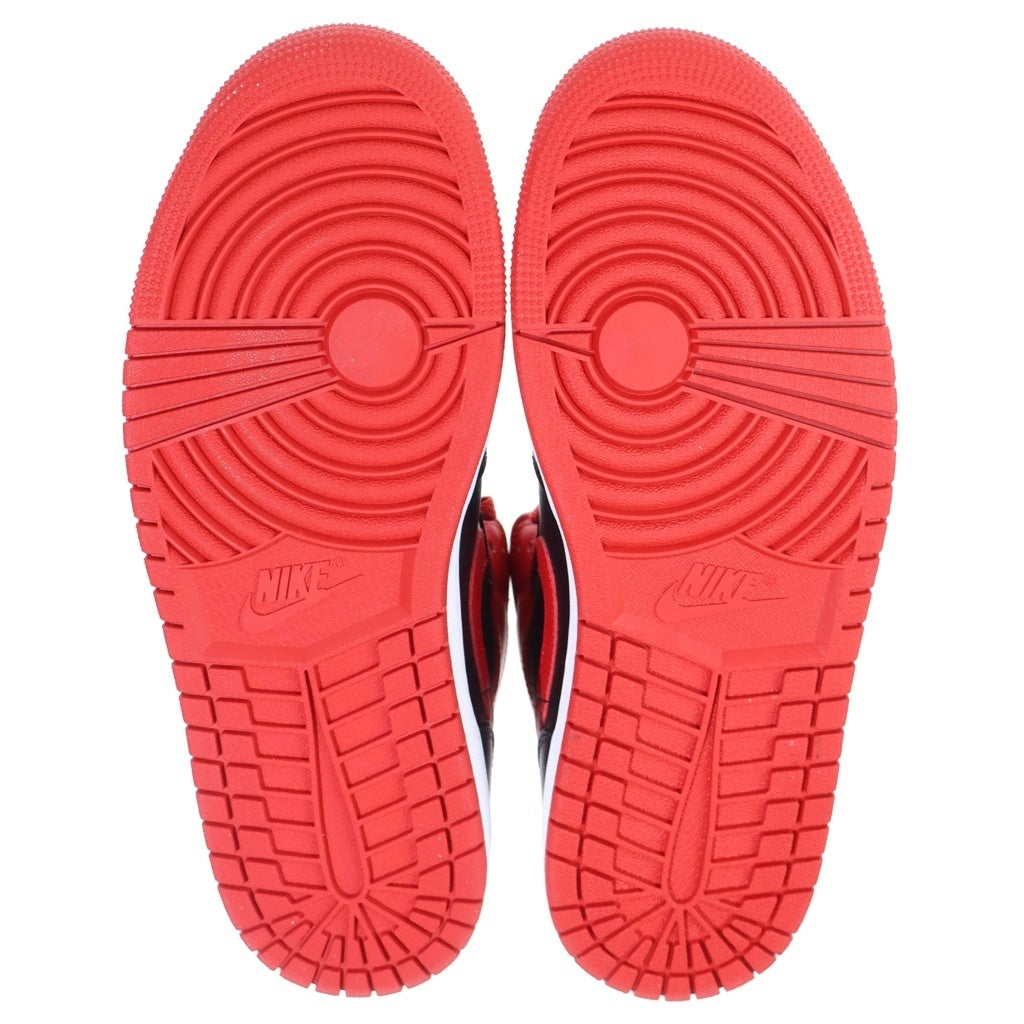 NIKE(ナイキ) Air Jordan 1 Mid Bred Toe ナイキ エアジョーダン1 ミッド ブレッドトゥ レッド/ブラック/ホワイト US8.5/26.5cm DQ8426-060