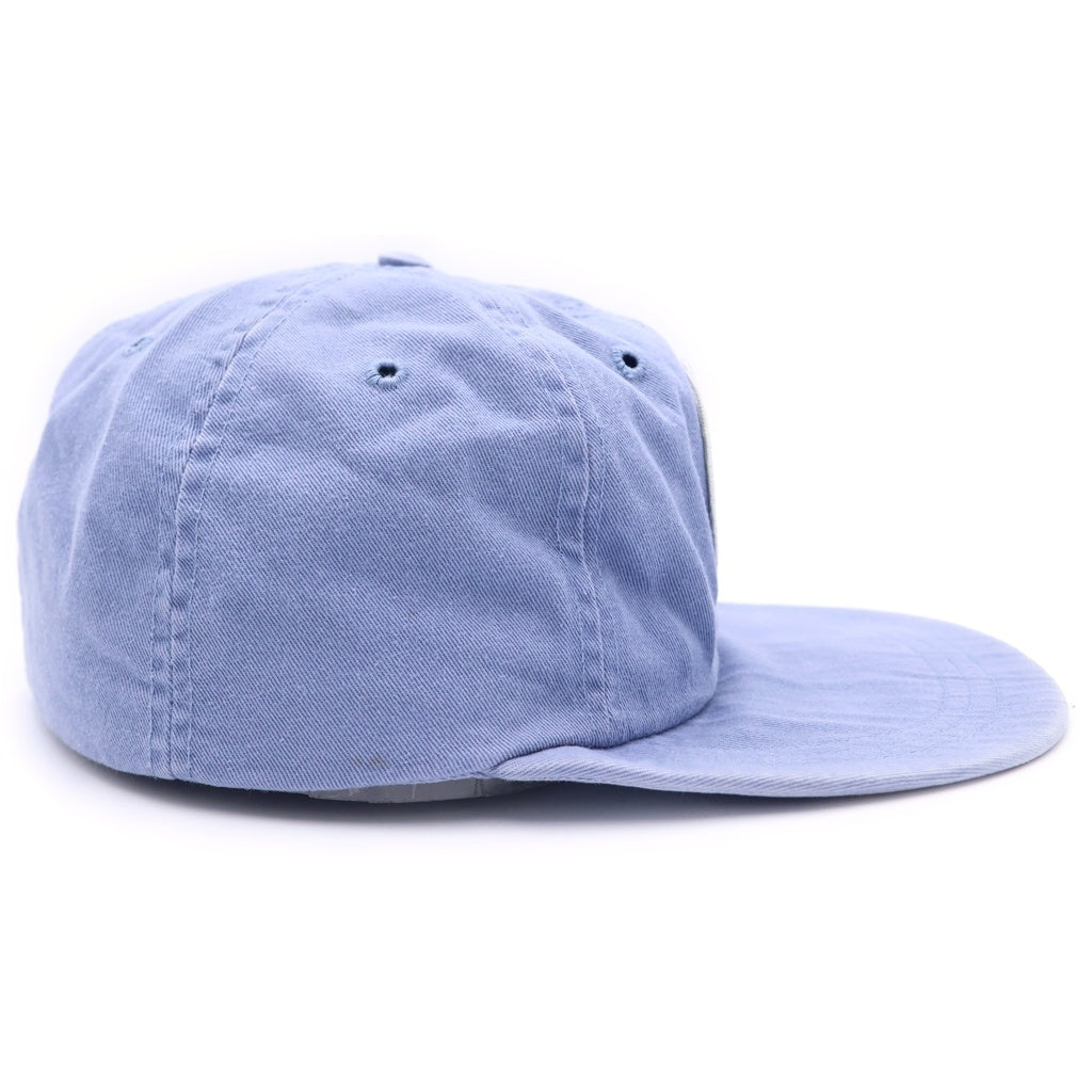 POLO RALPH LAUREN(ポロラルフローレン) 80-90S ESTABLISHED 1967 SUMMER FLORIDA SWORDFISH CAP USA製 メカジキ ワッペン コットン ベースボールキャップ ブルー