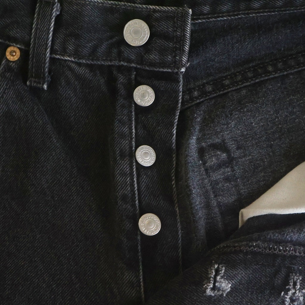 Levi's(リーバイス) 90S 501 後染め USA製 ボタン裏刻印544 スモールe デニムパンツ ブラック