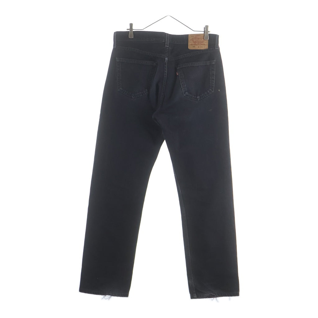 Levi's(リーバイス) 00S 501 後染め メキシコ製 ボタン裏刻印190 スモールe デニムパンツ ブラック