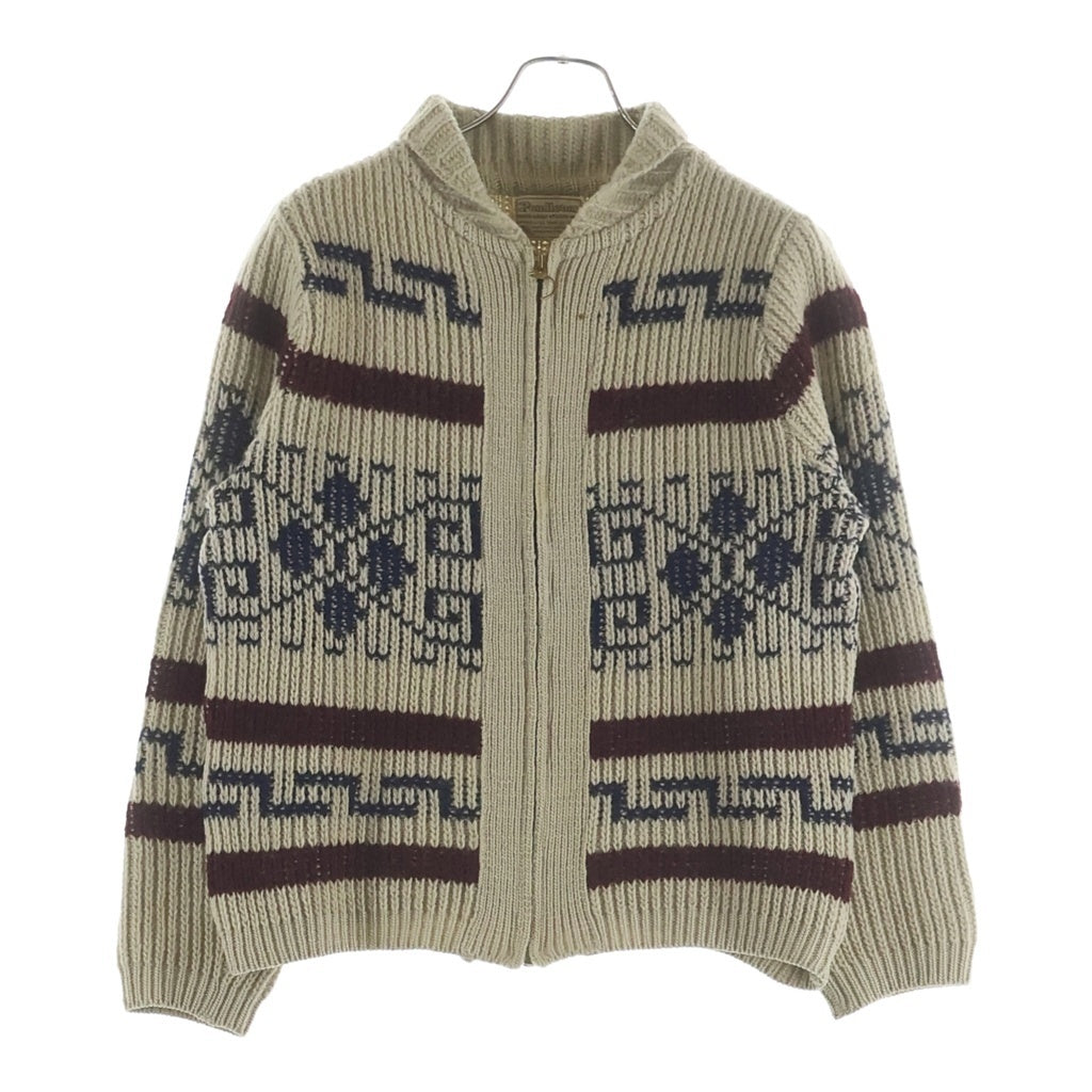 PENDLETON(ペンドルトン) 70-80S COWICHAN KNIT SWEATER カウチンニット ベージュ/レッド/ブルー