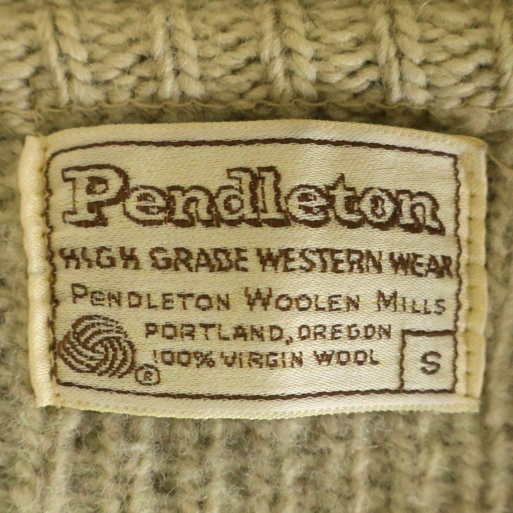 PENDLETON(ペンドルトン) 70-80S COWICHAN KNIT SWEATER カウチンニット ベージュ/レッド/ブルー