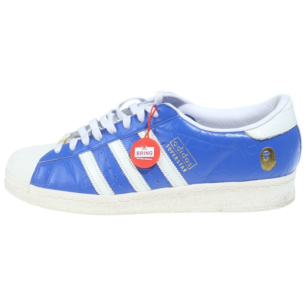 adidas(アディダス) ×A BATHING APE SUPERSTAR V BAPE アベイジング エイプ スーパースターローカットスニーカー JR2702