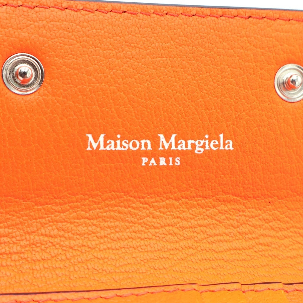 Maison Margiela(メゾンマルジェラ) BIFOLD WALLET 二つ折り財布 4ステッチ ミニ財布 小銭入れ オレンジ SA1UI0014 レディース