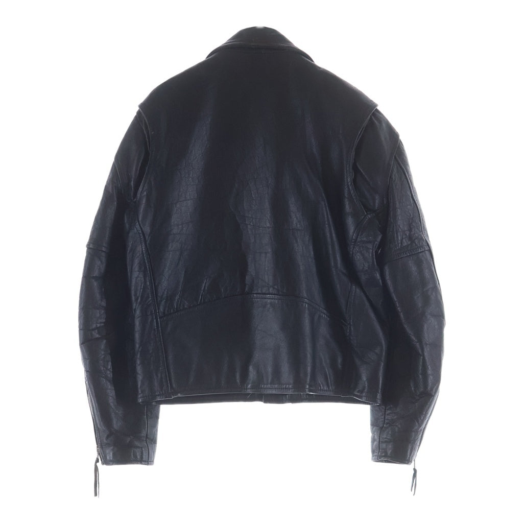NO BRAND(ノーブランド) 80-90s vintage Protech DOUBLE RIDERS LEATHER JACKET ダブルライダースジャケット ブラック