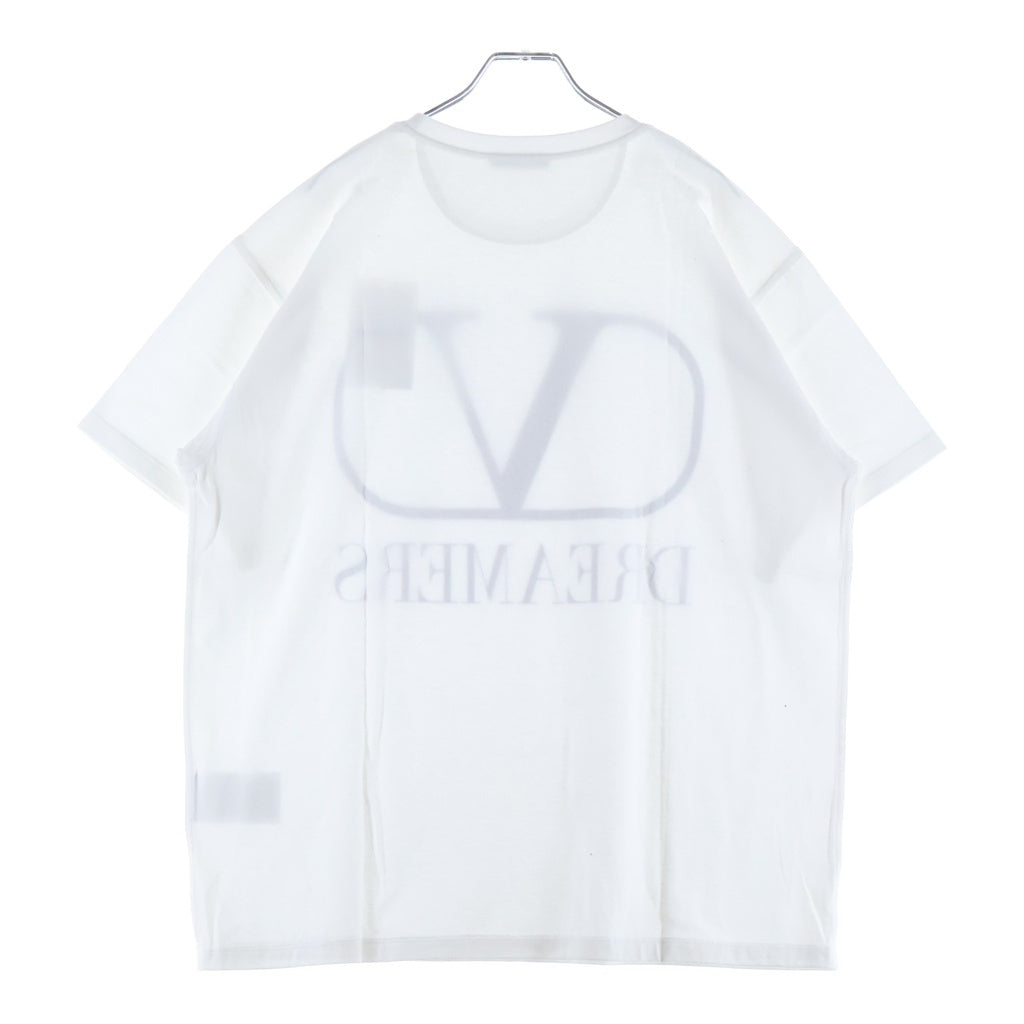 VALENTINO(ヴァレンティノ) DREAMERS TEE UOMO Vロゴドリーマーズ 半袖Tシャツ カットソー ホワイト TV0MG06B681