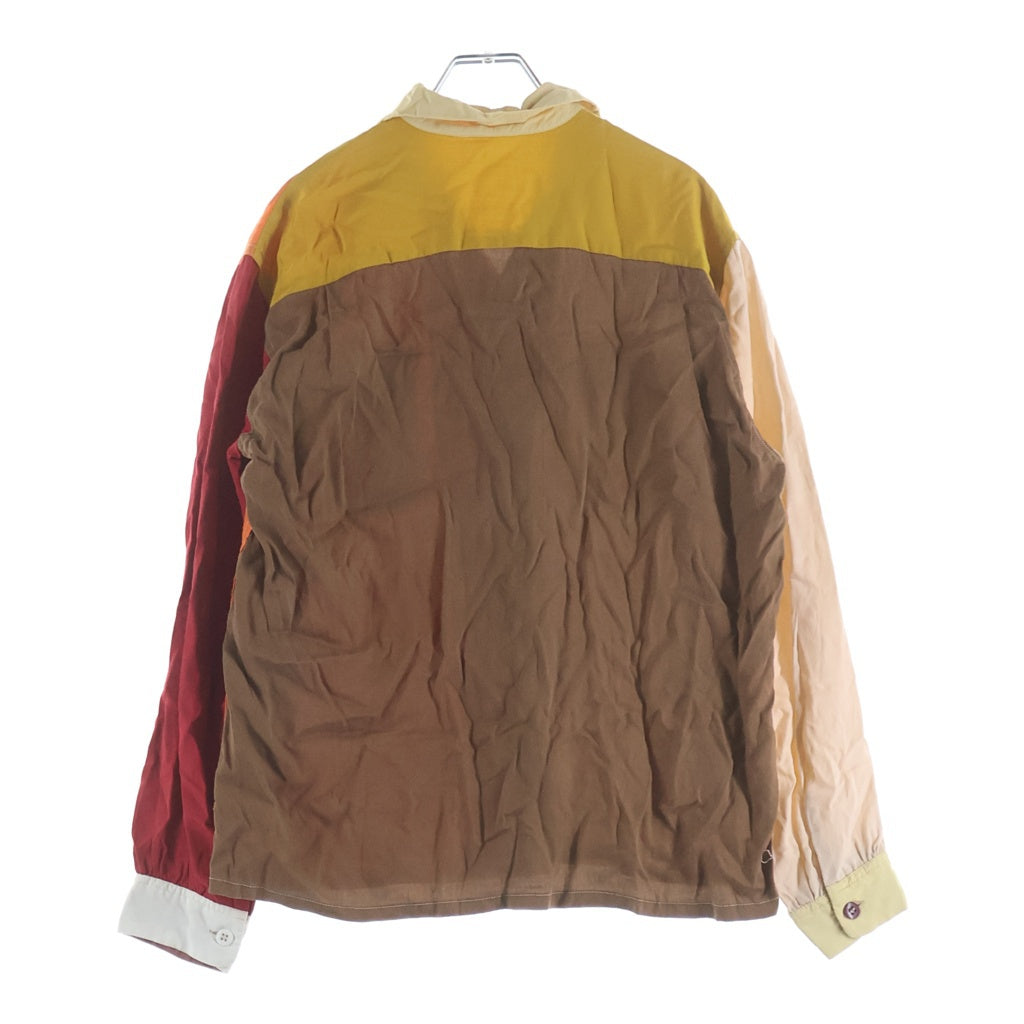 VINTAGE(ヴィンテージ) 50S CRAZY PATTERN RAYON POLYESTER L/S SHIRT クレイジー パターン レーヨン ポリエステル 長袖シャツ マルチカラー