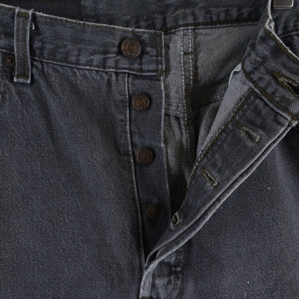 Levi's(リーバイス) 90s VINTAGE 501 先染め スモールe ボタン裏刻印520 デニムパンツ ブラック