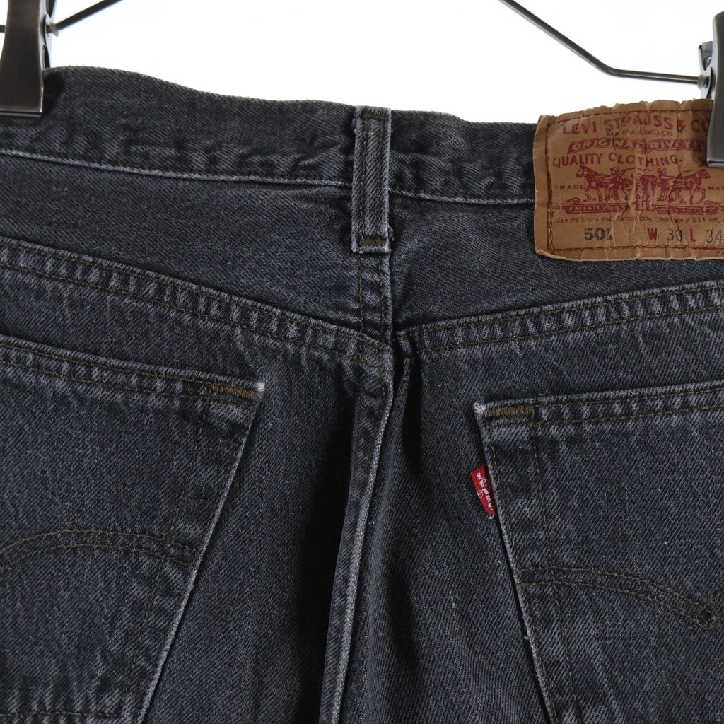 Levi's(リーバイス) 80-90s VINTAGE 501 先染め スモールe ボタン裏刻印653 デニムパンツ ブラック
